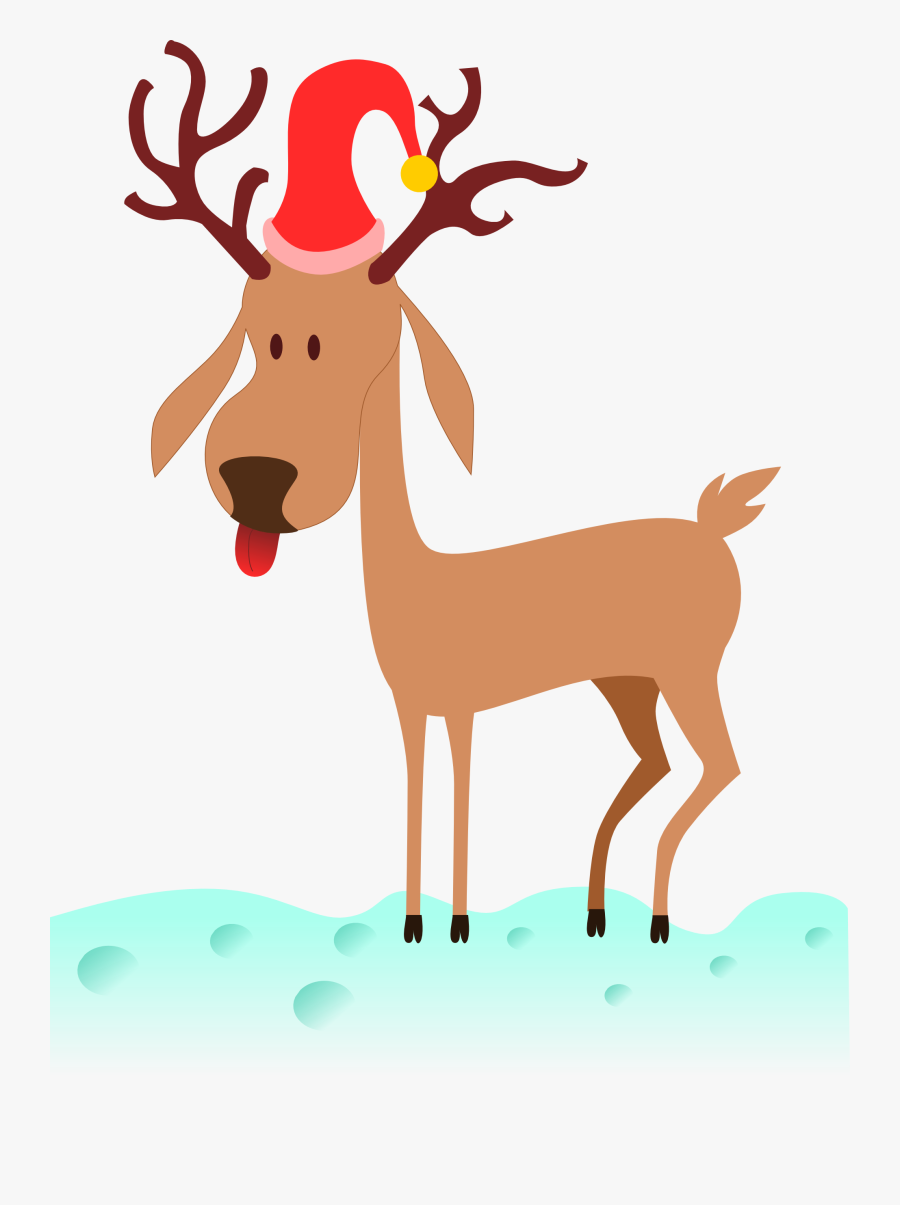 Christmas Deer Clipart - Animated Reindeer, Transparent Clipart