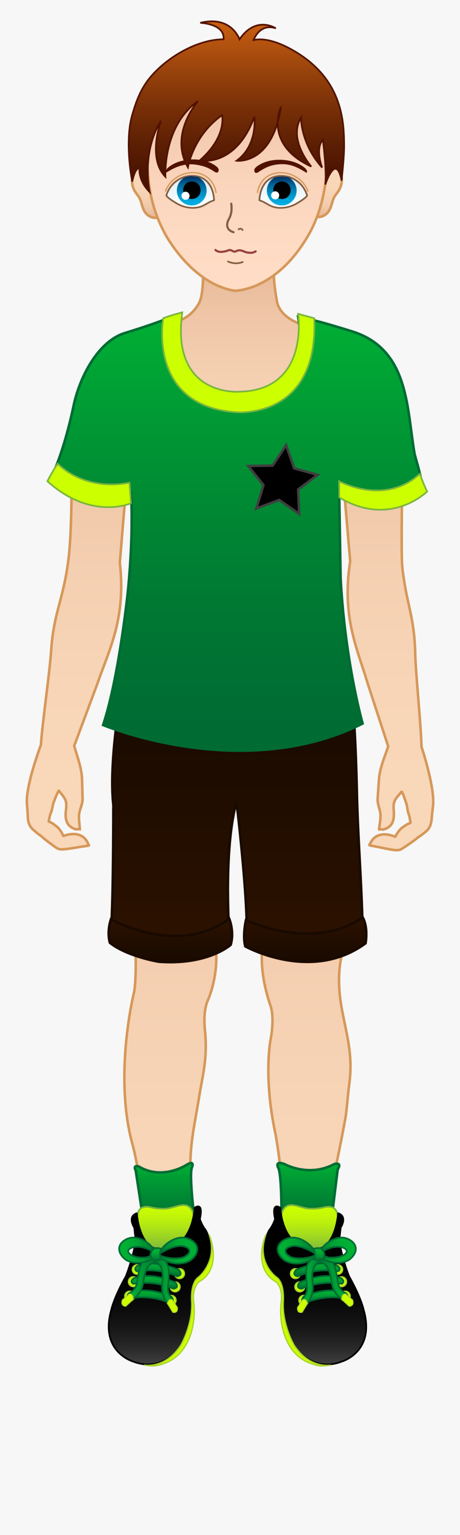 Brown Haired Boy Clipart, Transparent Clipart