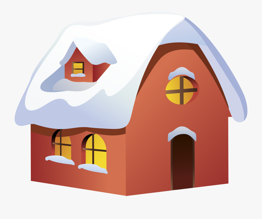 Winter House Transparent Png Clip Art Image - Winter House Clipart, Transparent Clipart
