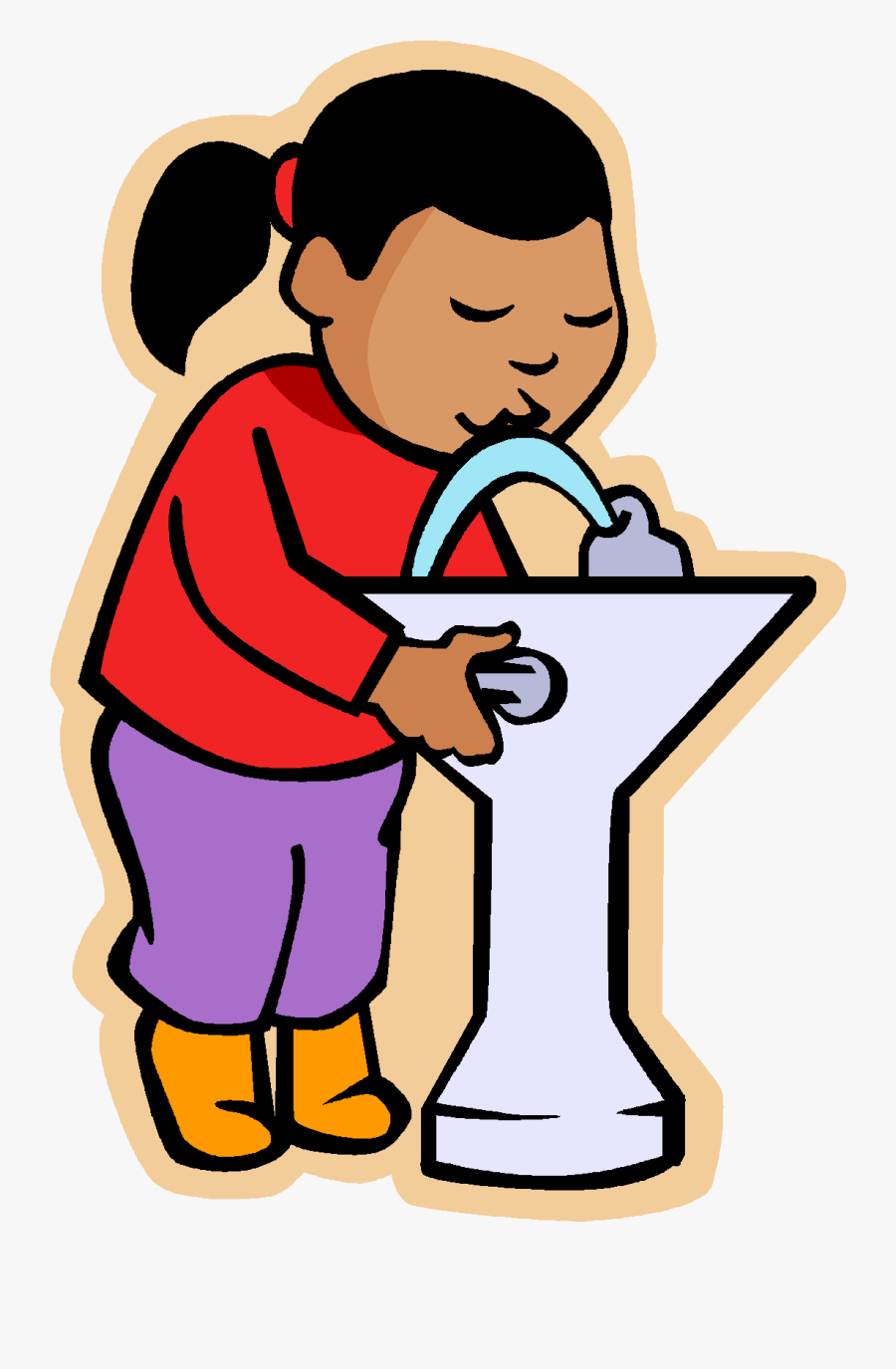 Transparent May Clipart - Drink Water Fountain Clipart, Transparent Clipart