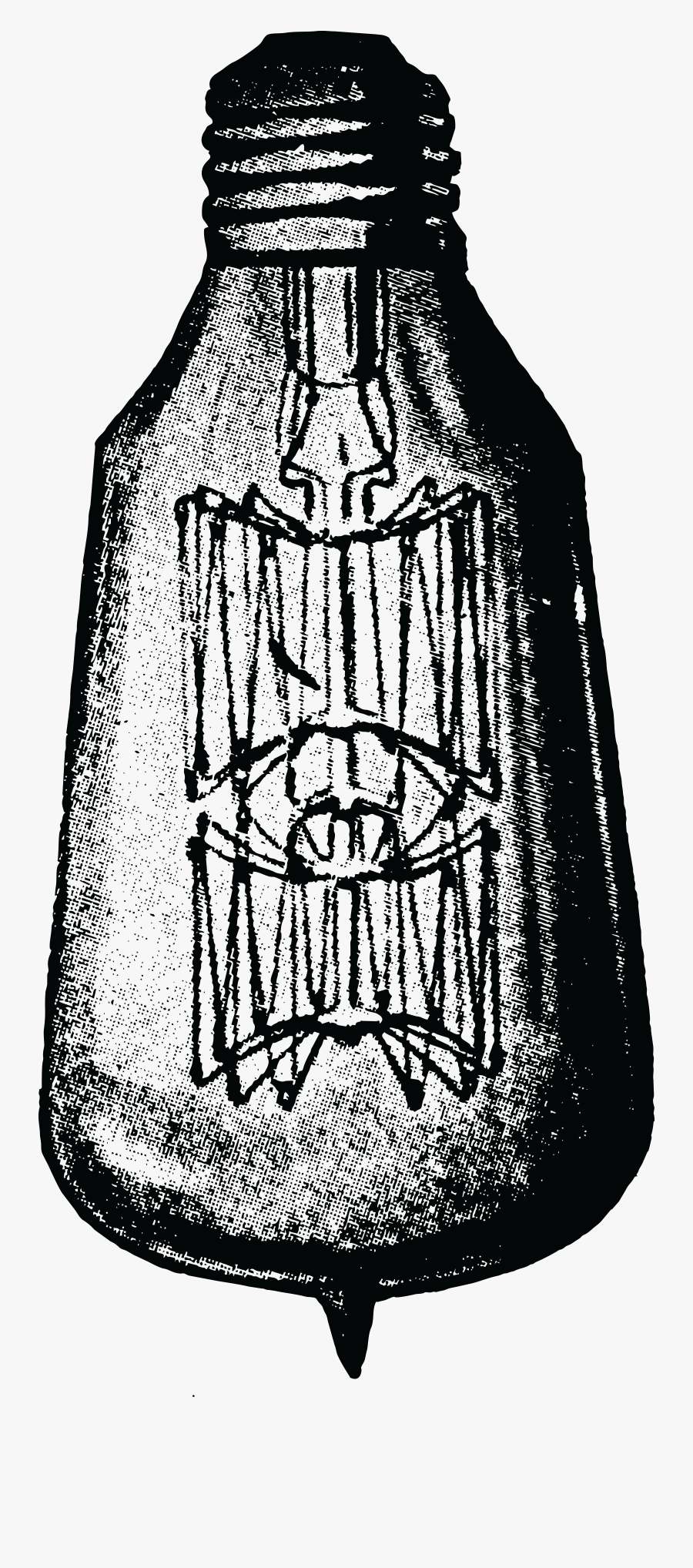 Free Of A Vintage Light Bulb - Vintage Lightbulb Clipart, Transparent Clipart