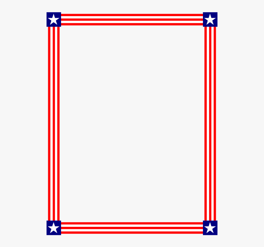 Border Ourclipart Pin - Red White And Blue Border Clipart, Transparent Clipart