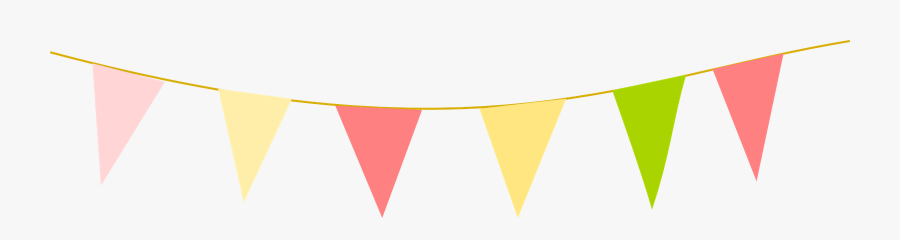 Free Triangle Flag Cliparts - Birthday Flags, Transparent Clipart