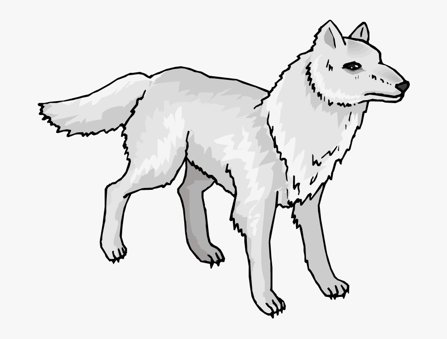 Wolf Vintage Clip Art Wolves - Easy Arctic Wolf Clipart, Transparent Clipart