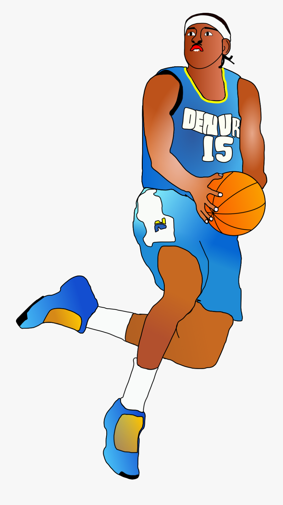 Basketball Clipart Cute - Basket Player Png Clipart, Transparent Clipart