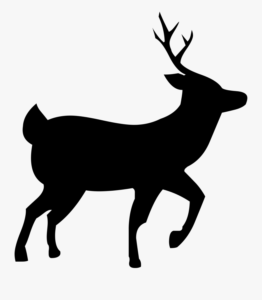 Clip Art Deer Clipart Silhouette - No Deer Hunting Sign, Transparent Clipart