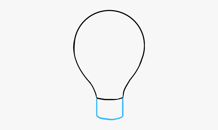 How To Draw A Light Bulb - Herbas, Transparent Clipart