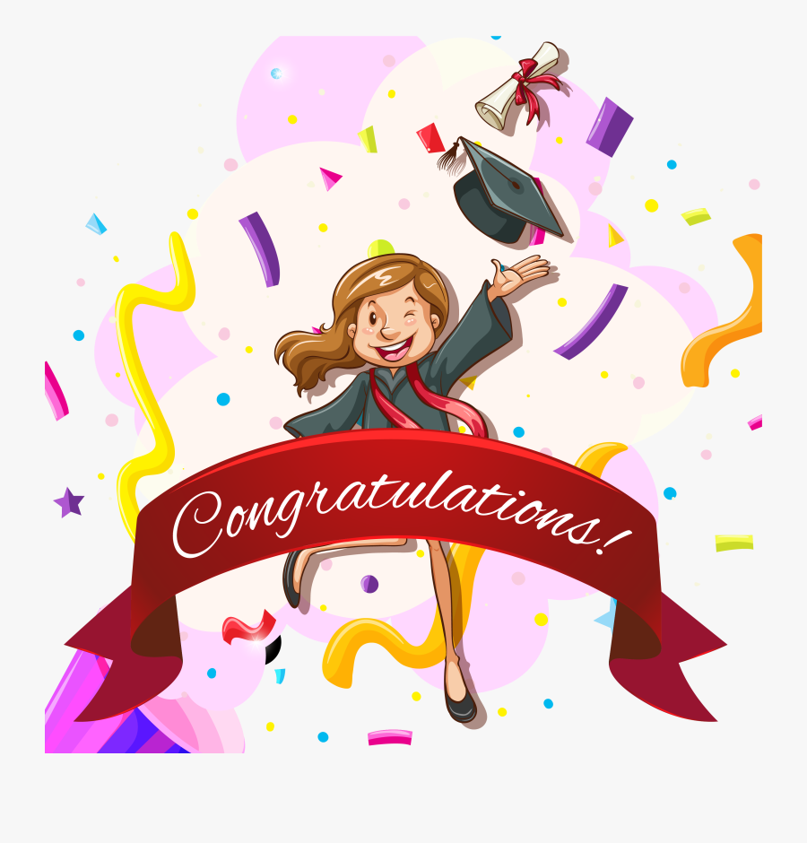 Svg Royalty Free Stock Euclidean Vector Graduation Congratulations On Graduation Ceremony Free Transparent Clipart Clipartkey