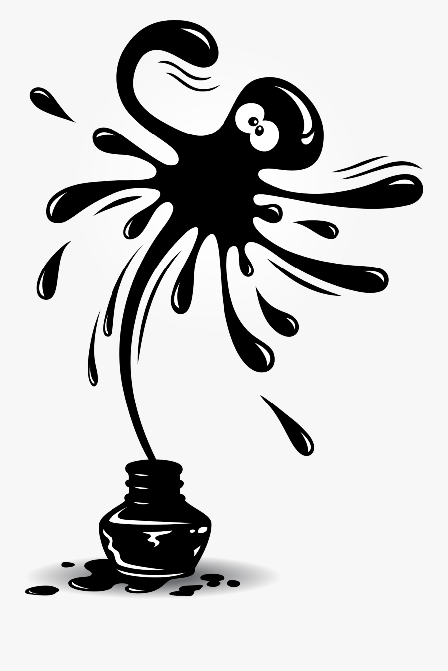 Ink Design Octopus Free Picture, Transparent Clipart