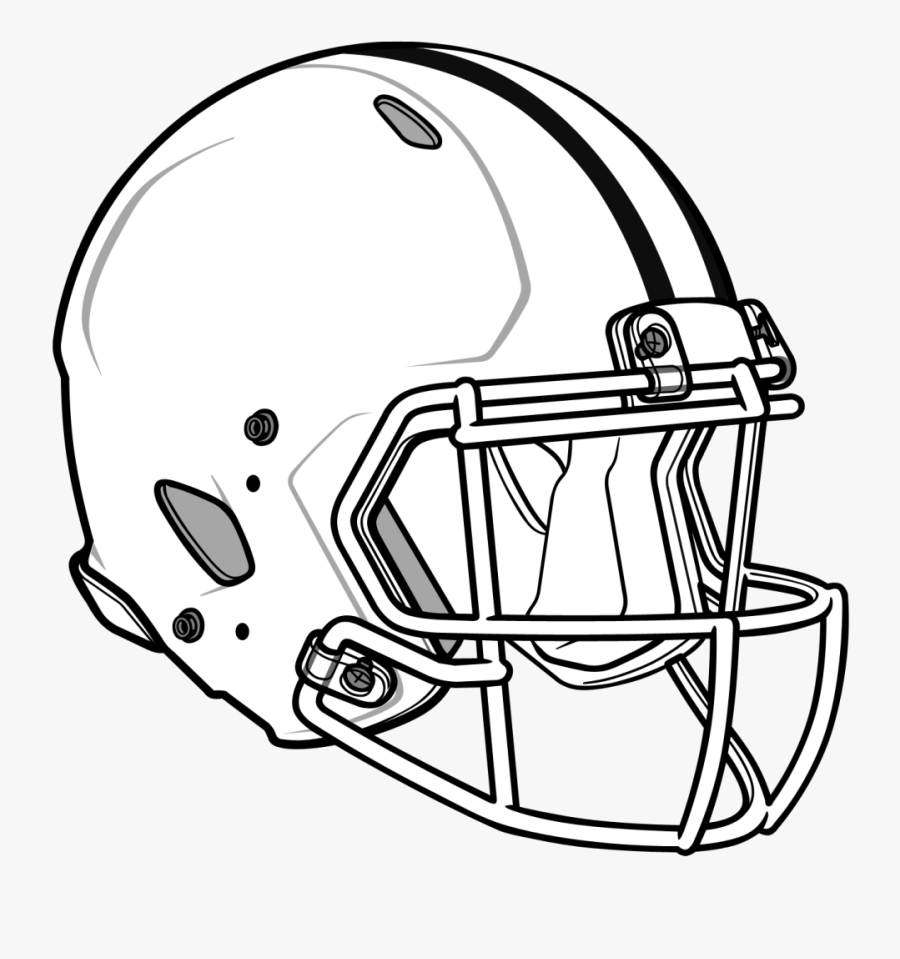 Nfl Football Helmets Coloring Pages - Football Helmet Clipart, Transparent Clipart