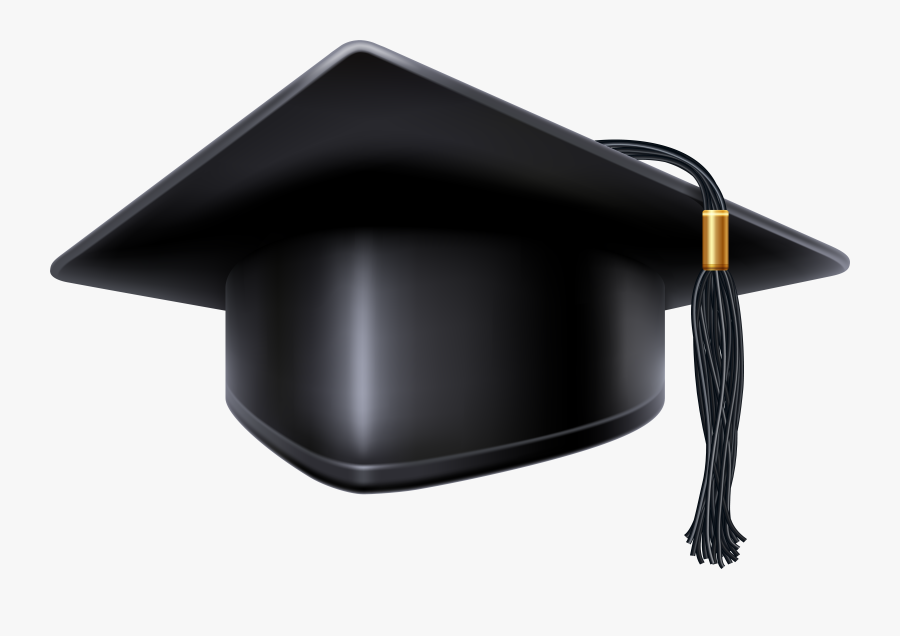 Black Graduation Clipart - Red Graduation Cap Vector, Transparent Clipart