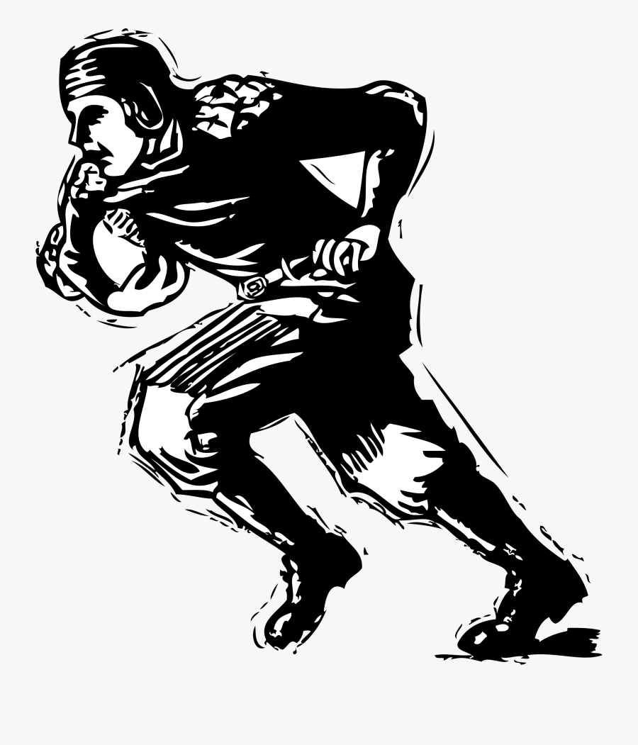 Old Time Football Player - Wisconsin Sheet Music, Transparent Clipart