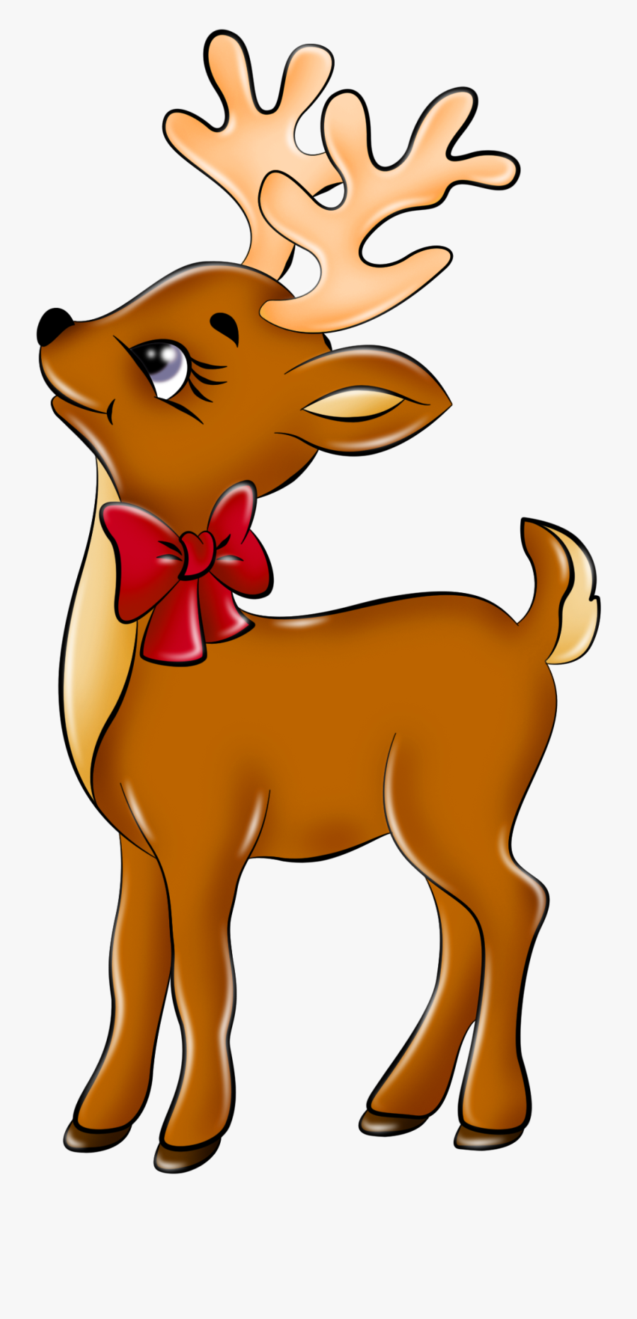 Clip Art Reindeer Clipart Cliparting - Cartoon Reindeer, Transparent Clipart