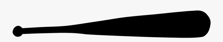 Baseball Bat Black And White, Transparent Clipart