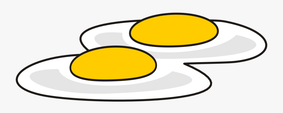 Simple - Clip Art Fried Eggs, Transparent Clipart
