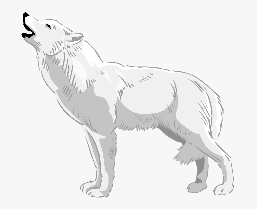 Wolves Clipart Real Wolf - White Wolf Howl Png, Transparent Clipart