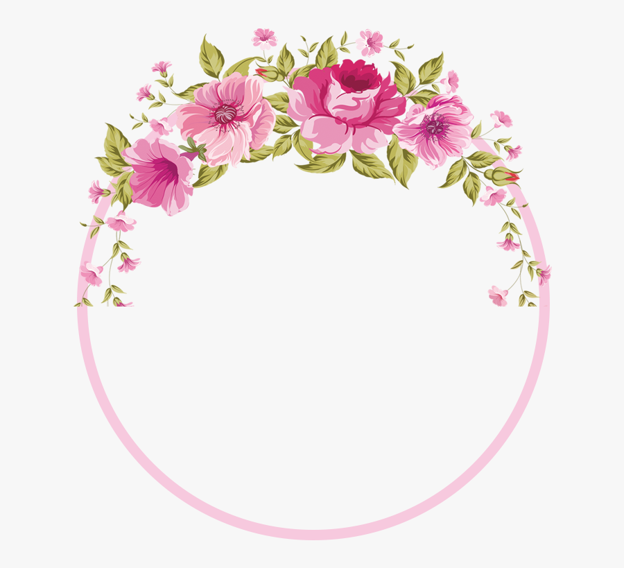 Border Flowers Rose Clip Art - Flower Border Pink Png, Transparent Clipart