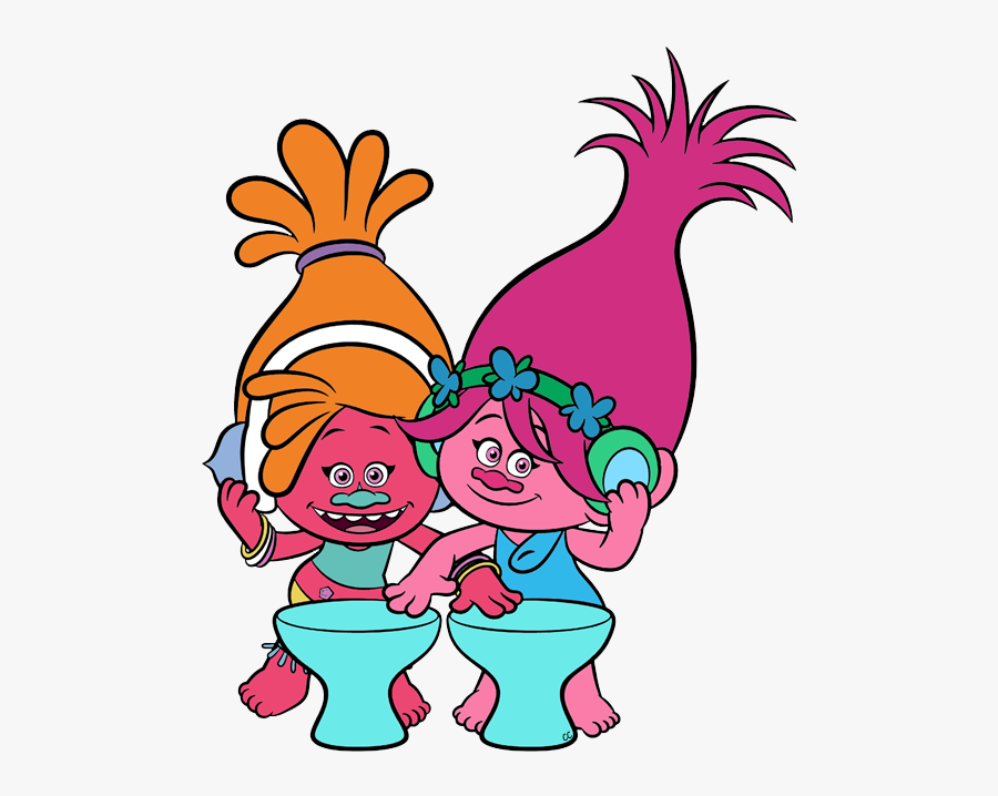Trolls Poppy And Dj Suki, Transparent Clipart