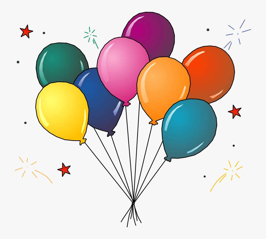 Free Graphics Of Colorful - Balloons Clipart, Transparent Clipart