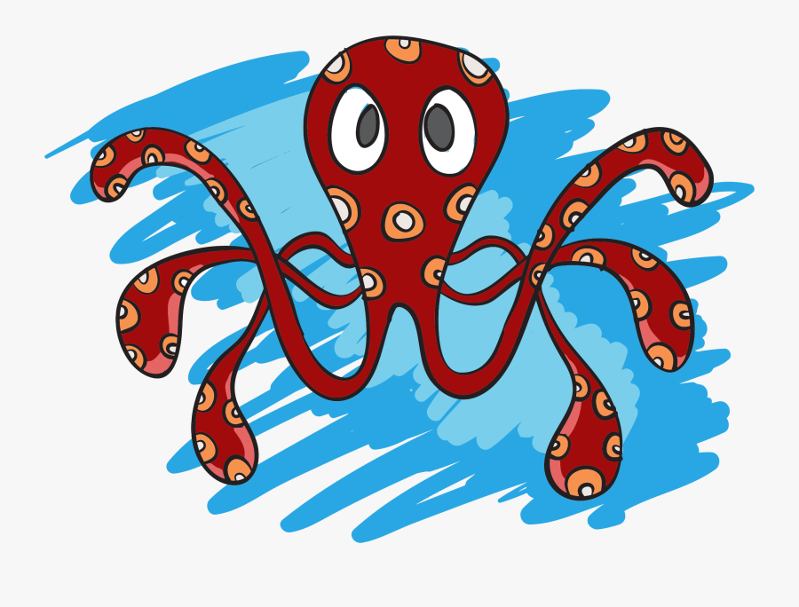Organism,art,octopus - Octopus, Transparent Clipart