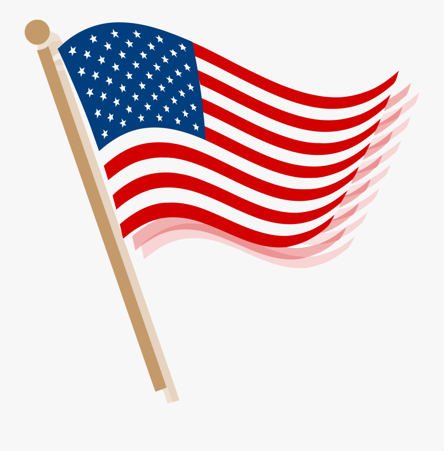 Usa Flag Clip Art Png Picture Library Library - Transparent Background American Flag Clipart, Transparent Clipart