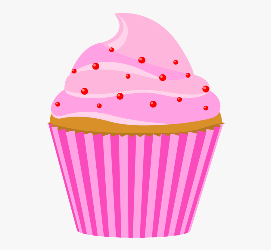 Transparent Cupcakes Clipart - Clipart Cupcake Pink With Candle, Transparent Clipart