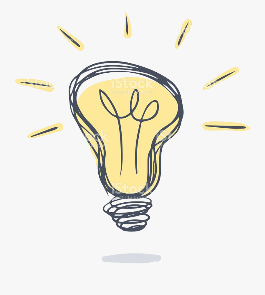 Drawing Clip Art - Transparent Light Bulb Clip Art, Transparent Clipart
