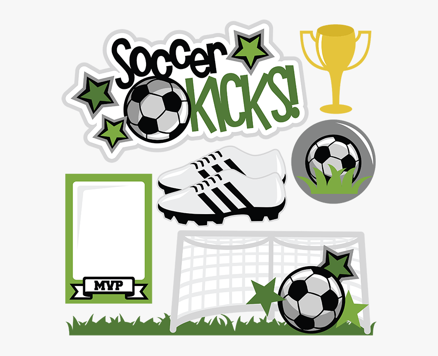 Svg Files - Soccer Scrapbook Pages, Transparent Clipart