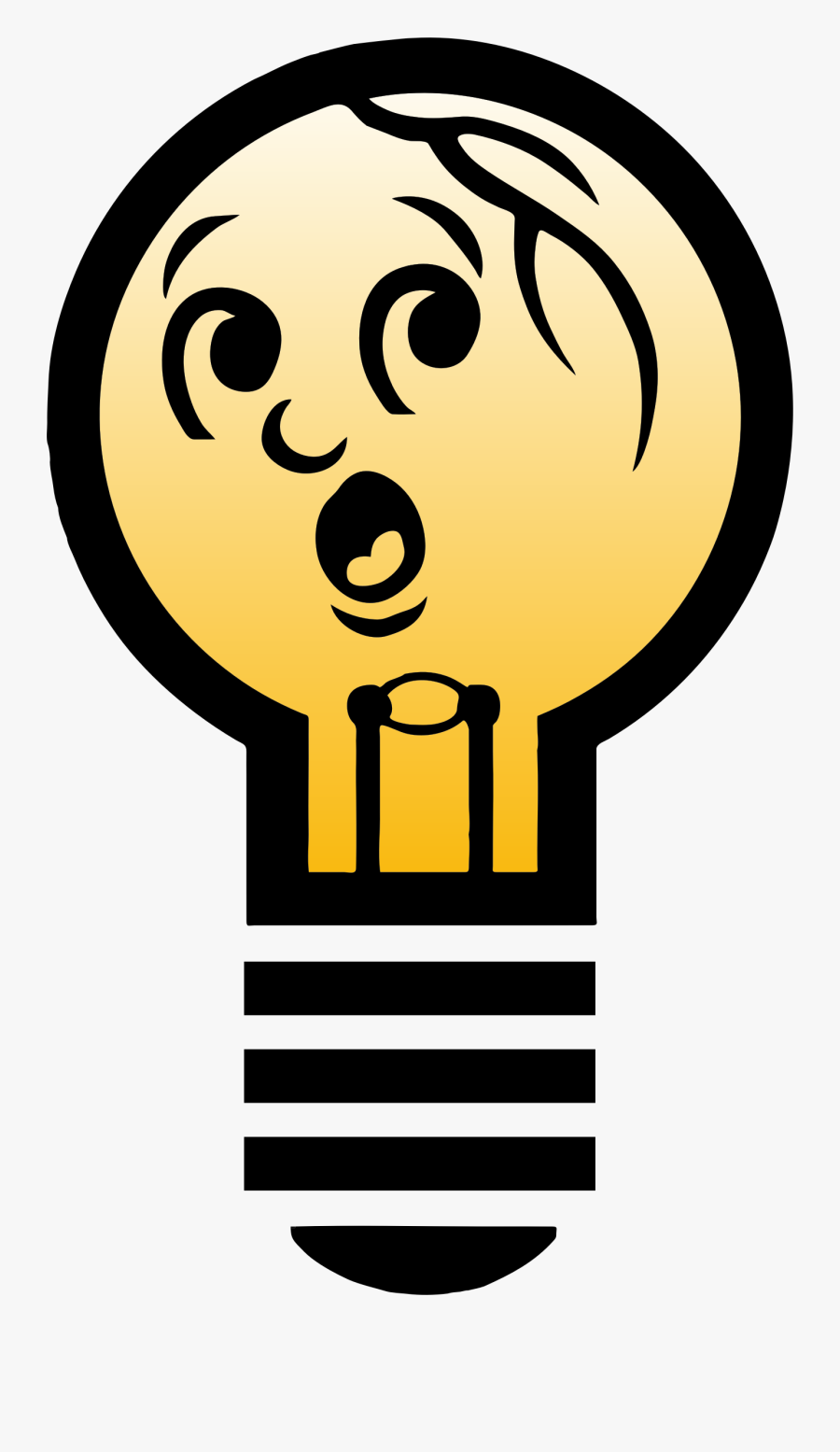 Bright Light Bulb Clipart - Lampu Vector, Transparent Clipart