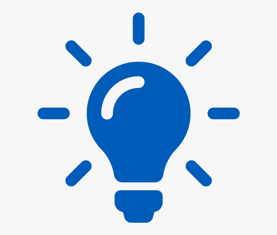 Transparent Free For Download - Idea Icon Png Blue, Transparent Clipart
