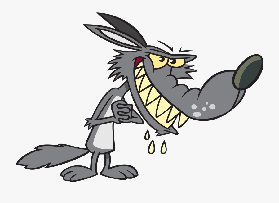Cartoon Wolf - Big Bad Wolf Cartoon, Transparent Clipart