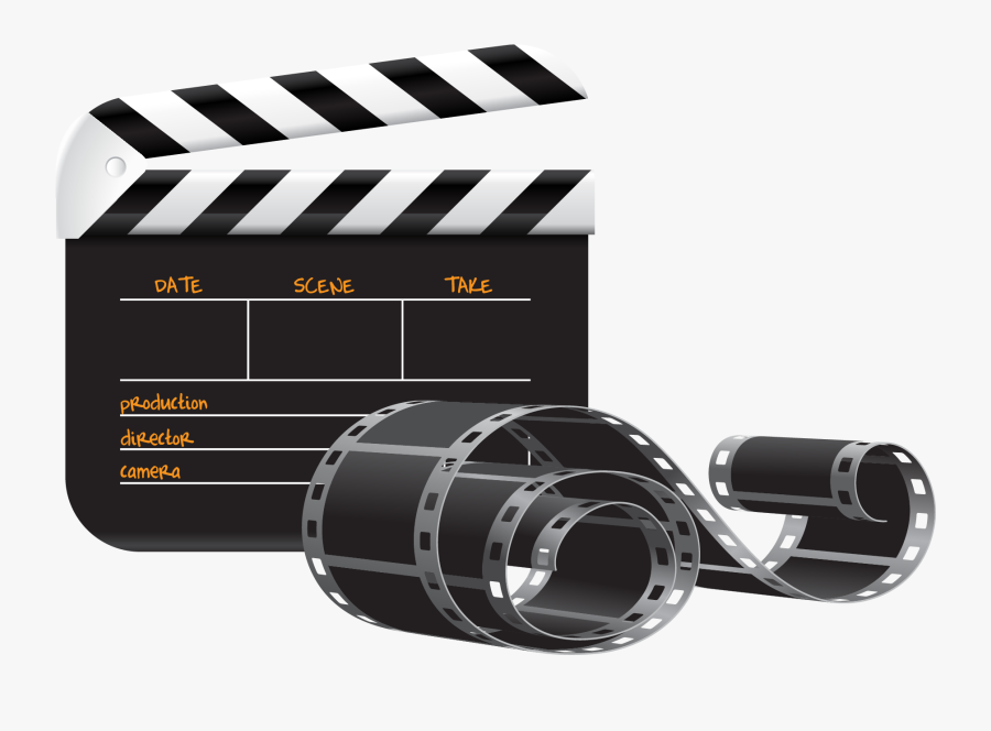 Movie Free To Use Clip Art - Clapper Movie Png, Transparent Clipart