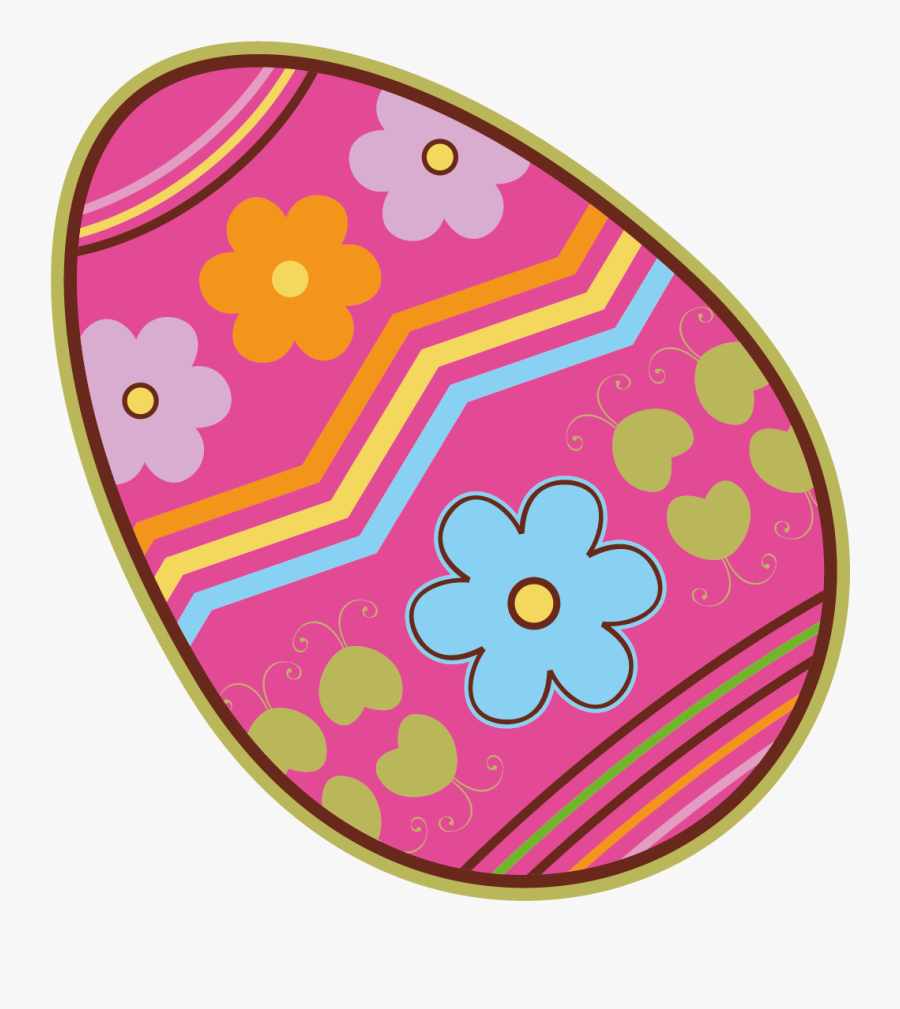 Transparent Easter Egg Clipart Png - Pink Clip Art Easter Egg, Transparent Clipart