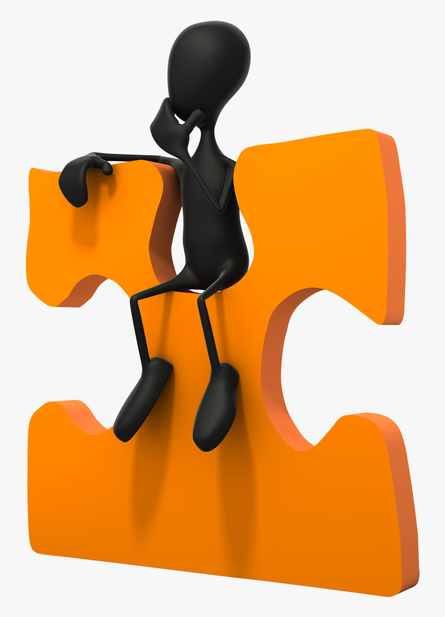 Greeting Card Business - Stick Man Thinking, Transparent Clipart