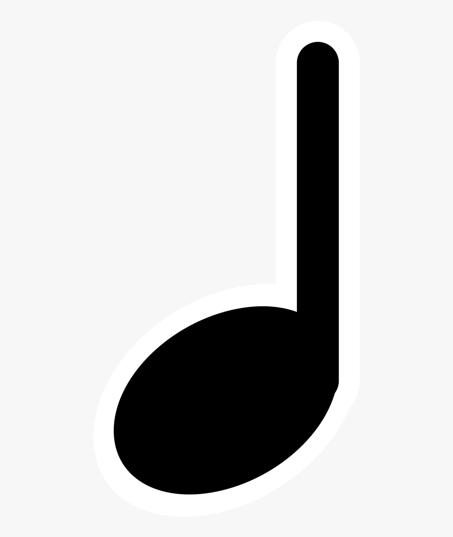 Music Clipart Quarter Note - Quarter Note Music Symbol, Transparent Clipart