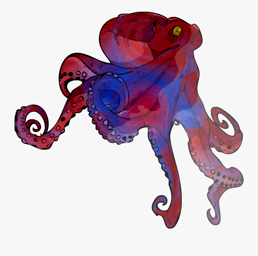 Cephlathurem, A Land Octopus Monster From Aerix - Illustration, Transparent Clipart