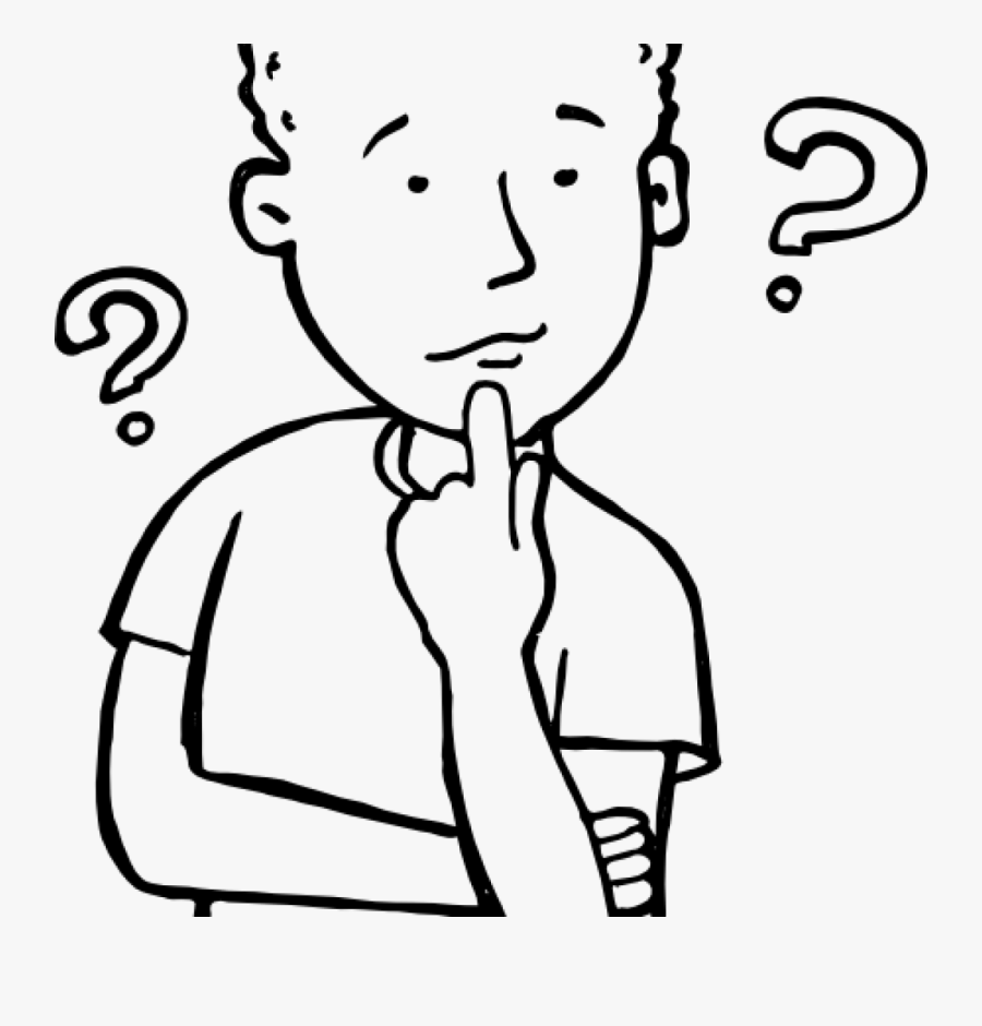 Transparent Thinking Clip Art - Drawing Of Someone Thinking, Transparent Clipart