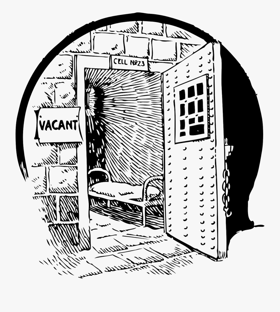 Image By Openclipart-vectors - Prison Cell Clip Art, Transparent Clipart