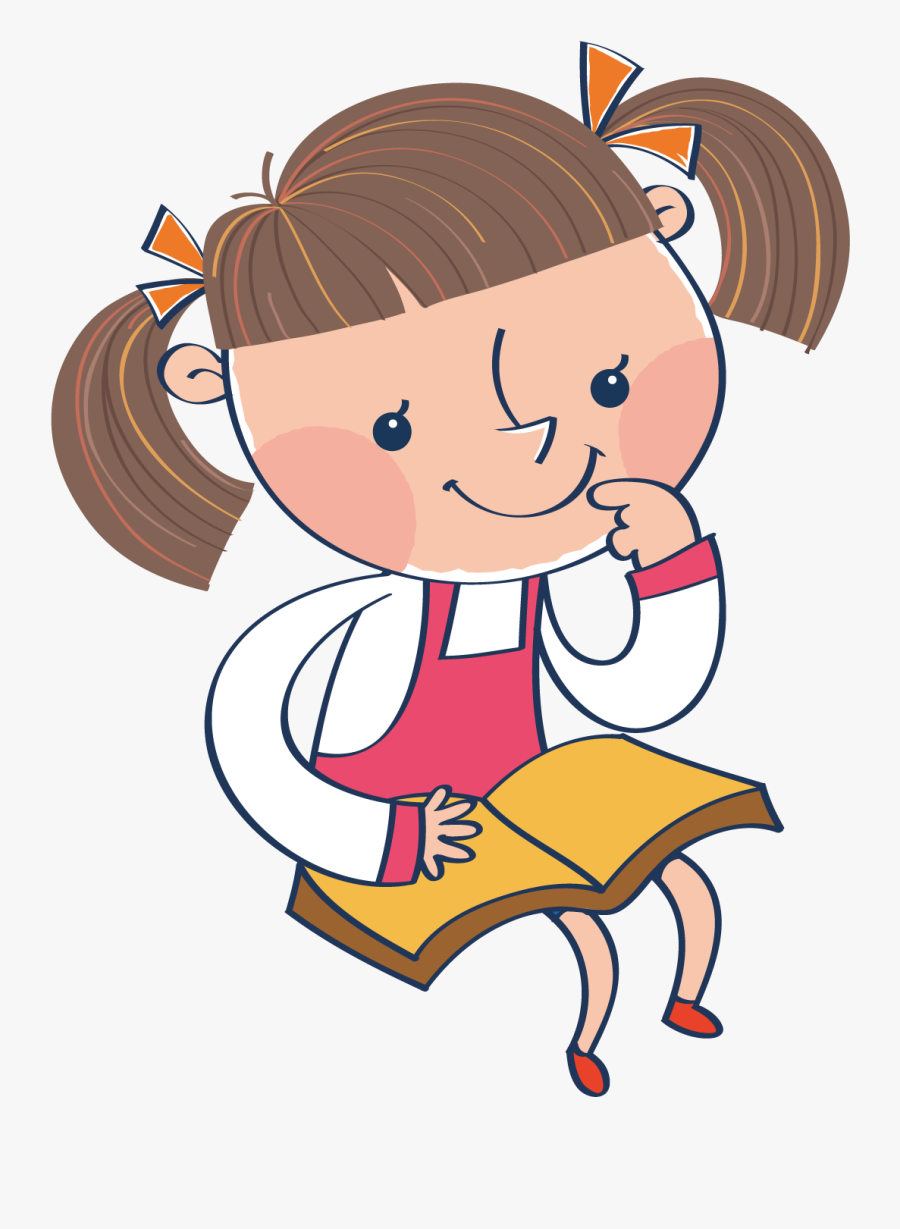 Girl Clip Art - Thinking Girl Clip Art, Transparent Clipart