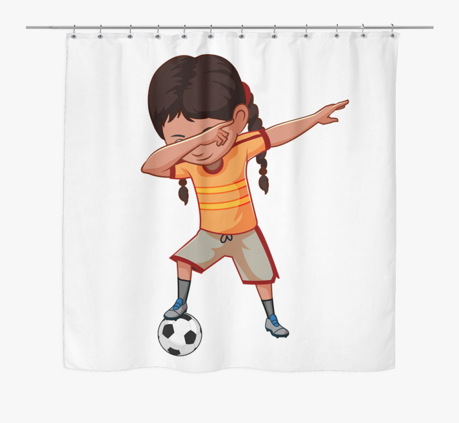 Transparent Kid Dancing Clipart - Girl Kicking Soccer Clipart, Transparent Clipart