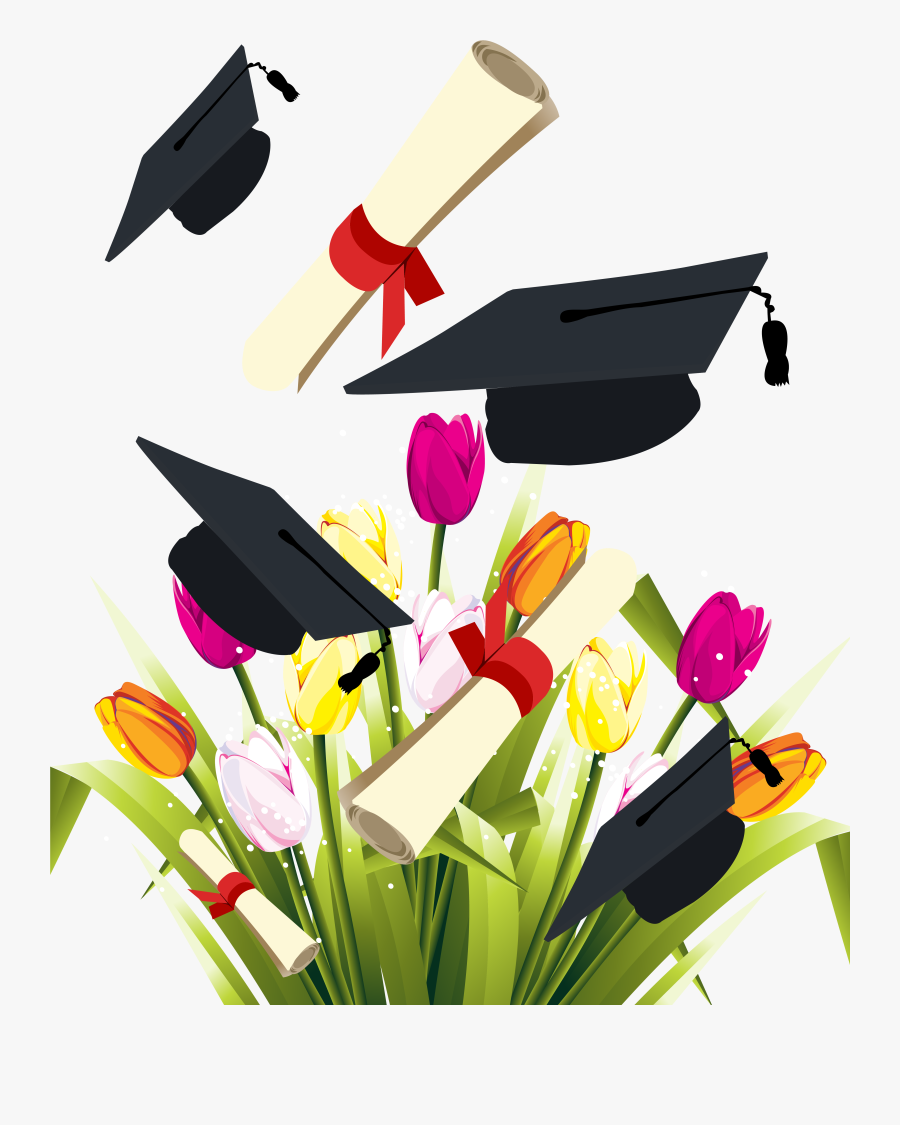 Graduate Clipart Graduation Flower - 2019 Graduation Clip Art, Transparent Clipart