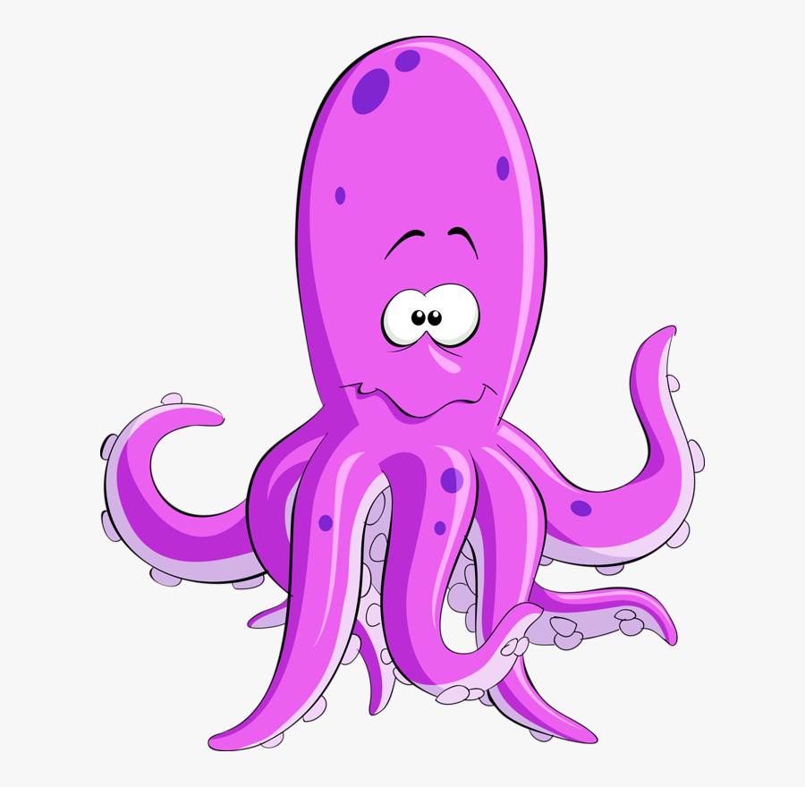 Prent Octopus, Transparent Clipart