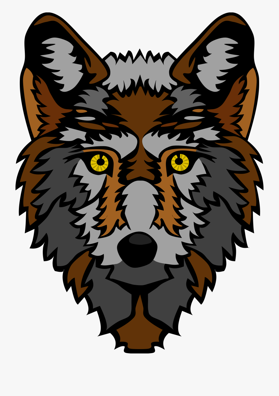 Gray Wolf Clipart At Getdrawings - Wolf Face Animated Png, Transparent Clipart