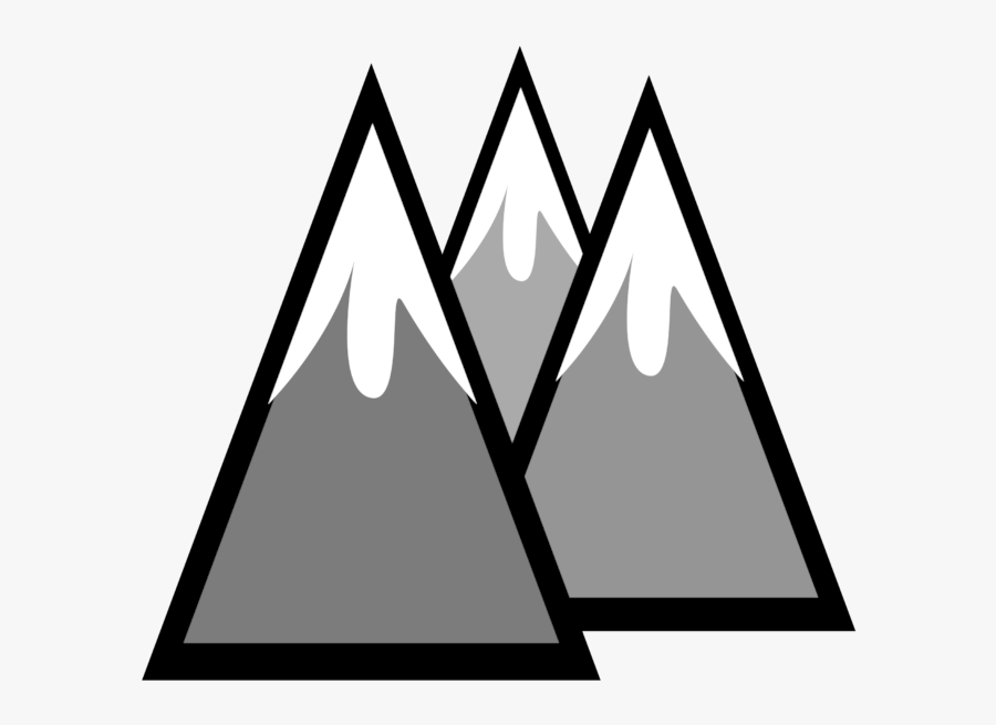 Snow Capped Mountain Clipart, Transparent Clipart