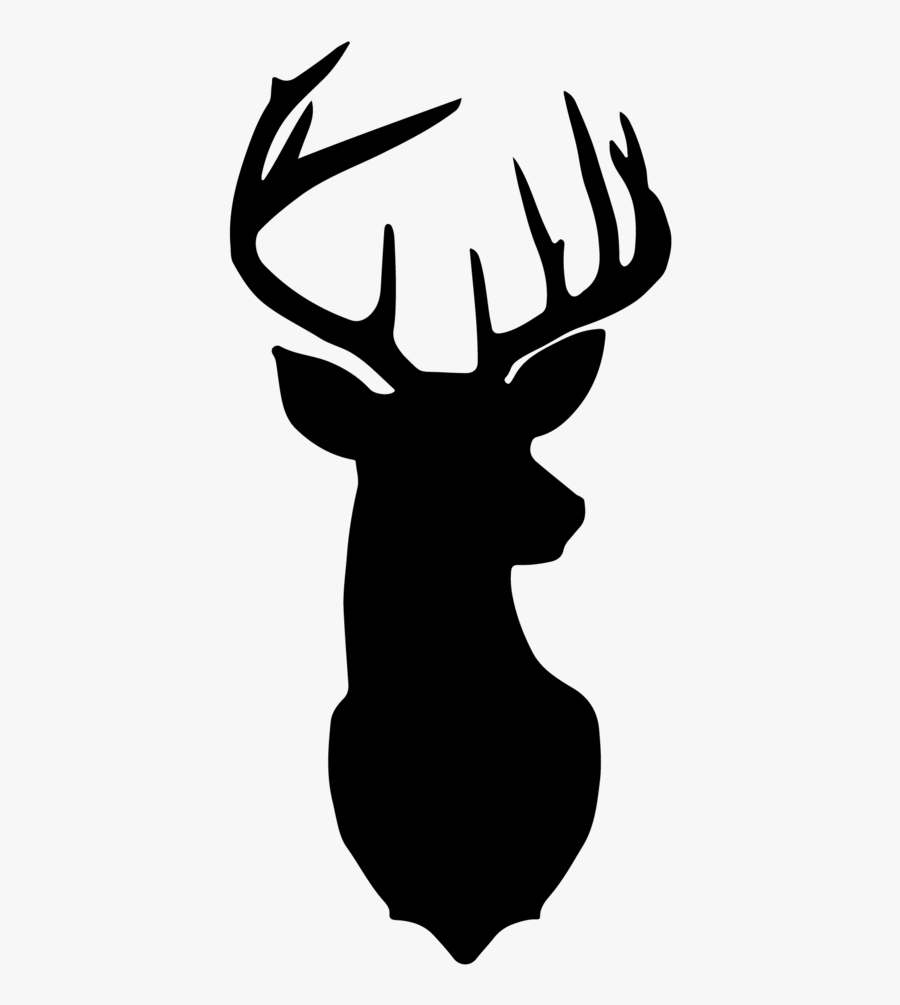 Whitetail Deer Hunt - Silueta De Cabeza De Venado, Transparent Clipart