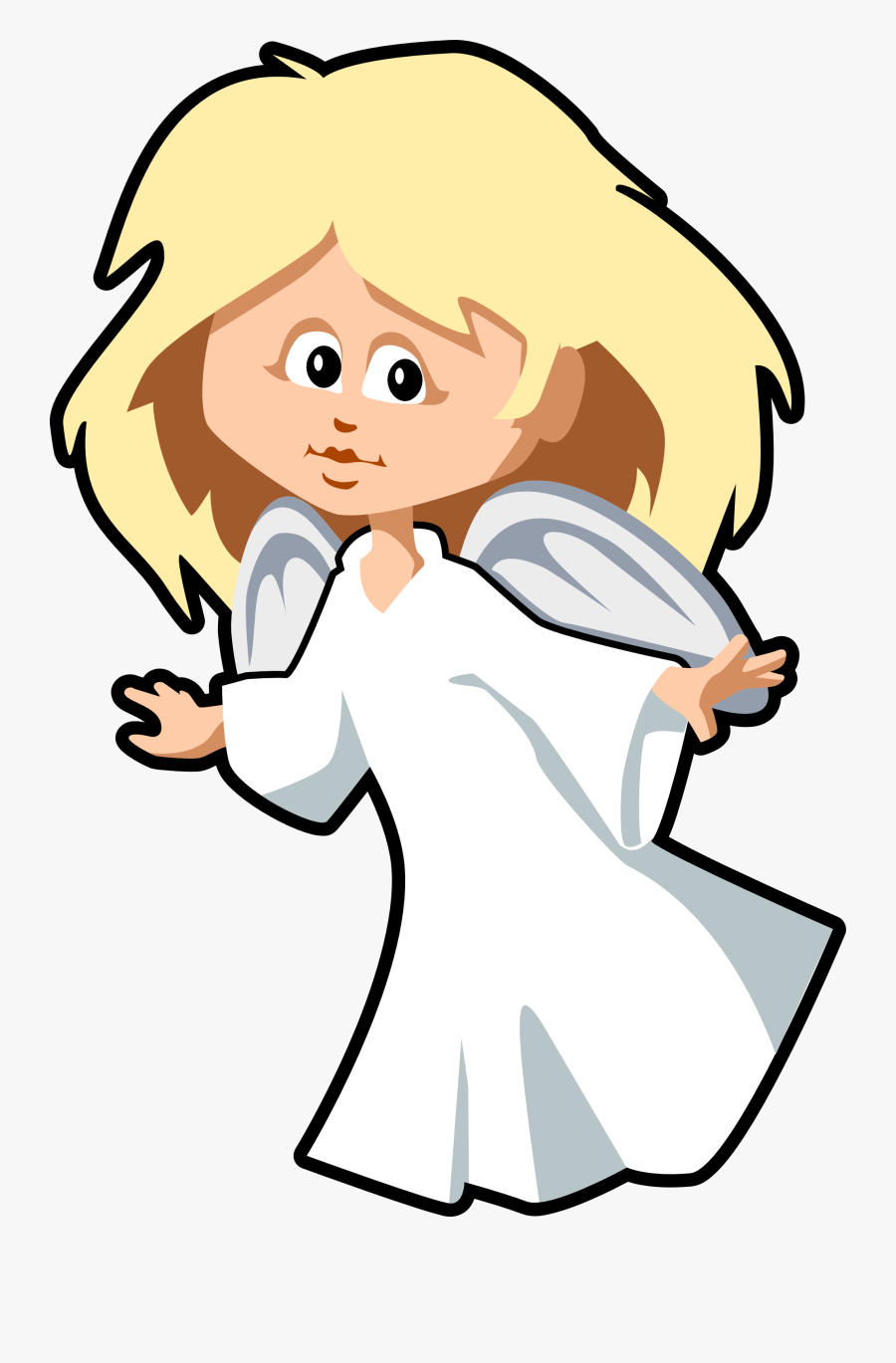 Angel Clipart Free Graphics Of Cherubs And Angels - Cartoon Angel Transparent Background, Transparent Clipart