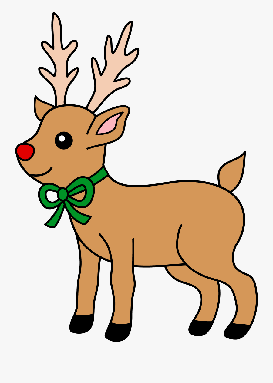 Reindeer Clipart - Rudolph The Red Nosed Reindeer Clipart, Transparent Clipart