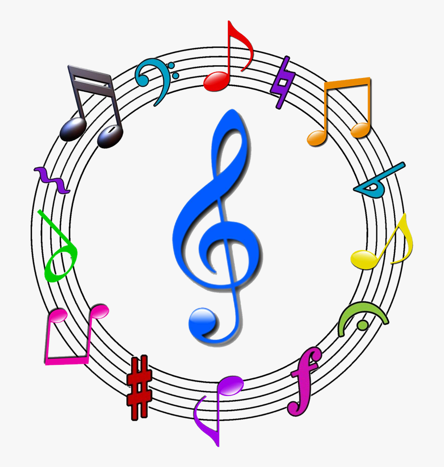 Music Clipart Png Transparent - Colorful Music Symbol Png, Transparent Clipart