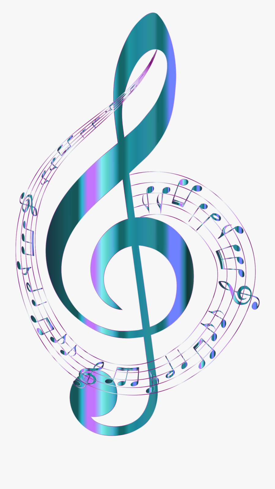 Clipart - Transparent Background Music Notes, Transparent Clipart