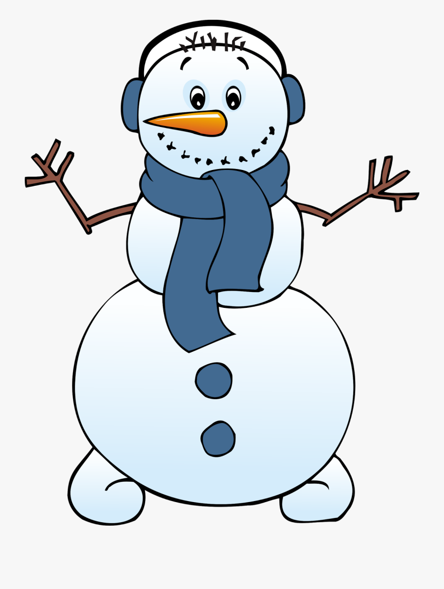 Free Clip Art Snowman, Transparent Clipart